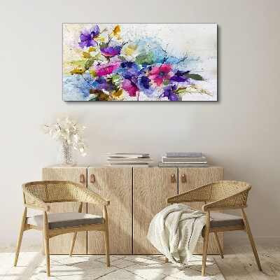 Foto auf leinwand Florale Farbexplosion