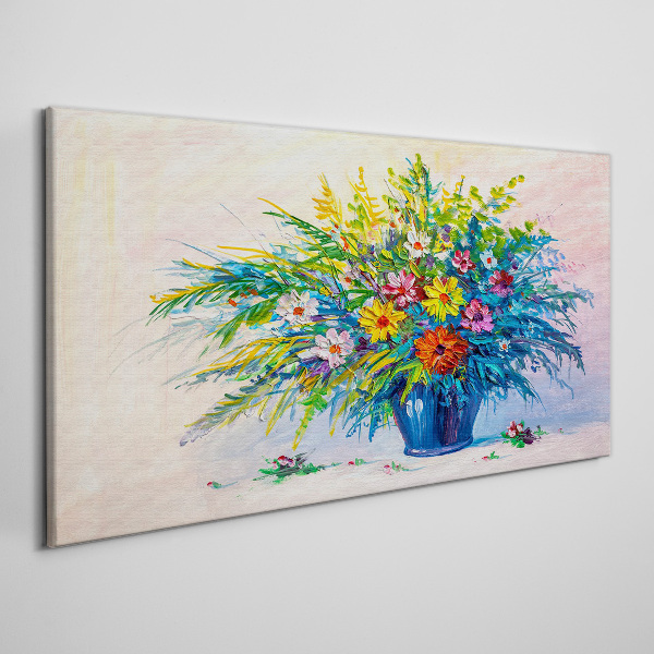 Foto auf leinwand Frühlingsblumenstrauß in einer Vase
