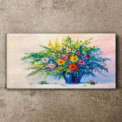 Foto auf leinwand Frühlingsblumenstrauß in einer Vase