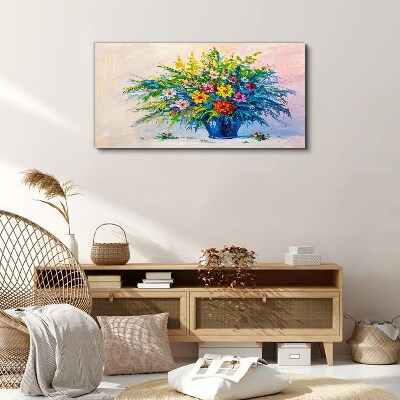 Foto auf leinwand Frühlingsblumenstrauß in einer Vase