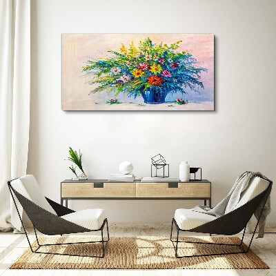 Foto auf leinwand Frühlingsblumenstrauß in einer Vase