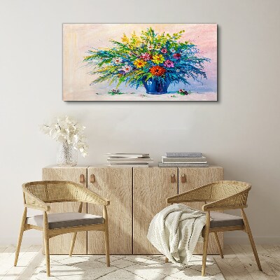 Foto auf leinwand Frühlingsblumenstrauß in einer Vase