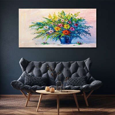 Foto auf leinwand Frühlingsblumenstrauß in einer Vase