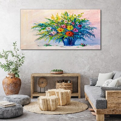 Foto auf leinwand Frühlingsblumenstrauß in einer Vase