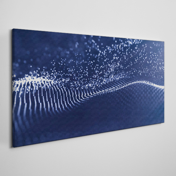 Bild auf leinwand Blaue Lichtwellen