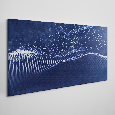 Bild auf leinwand Blaue Lichtwellen