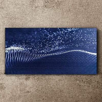 Bild auf leinwand Blaue Lichtwellen