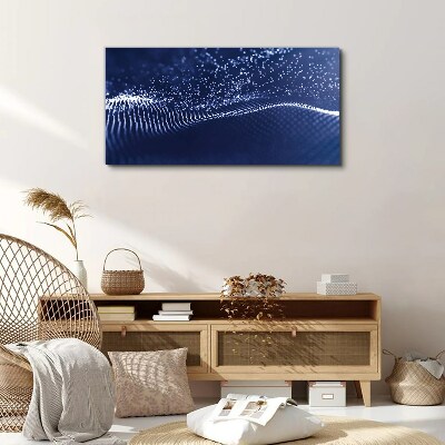 Bild auf leinwand Blaue Lichtwellen