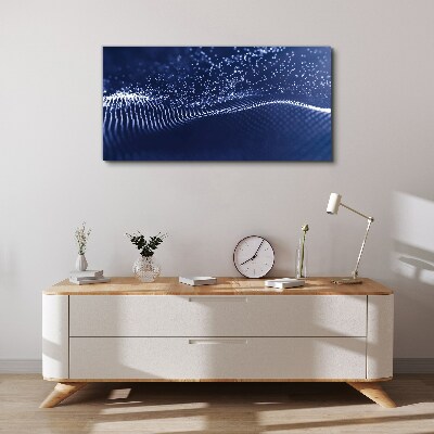 Bild auf leinwand Blaue Lichtwellen