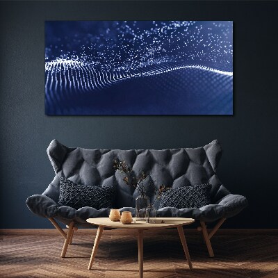 Bild auf leinwand Blaue Lichtwellen