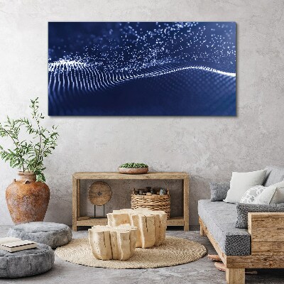 Bild auf leinwand Blaue Lichtwellen