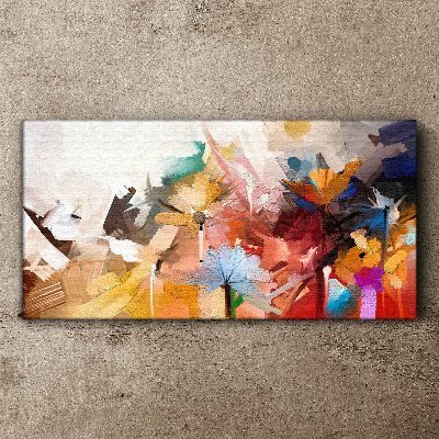 Foto auf leinwand Bunte Blumen im abstrakten Stil
