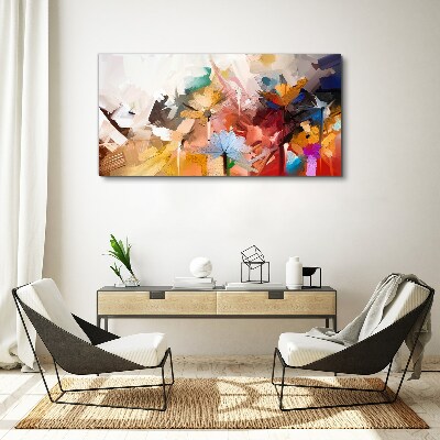 Foto auf leinwand Bunte Blumen im abstrakten Stil