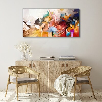 Foto auf leinwand Bunte Blumen im abstrakten Stil