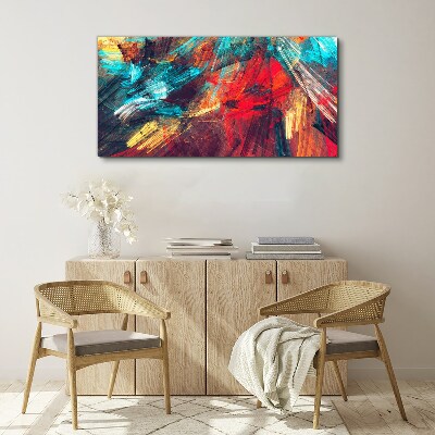 Foto leinwand Dynamische Farbexplosion