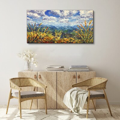 Foto auf leinwand Sommerliche Berglandschaften