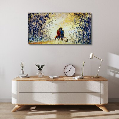Foto auf leinwand Liebe im Wind