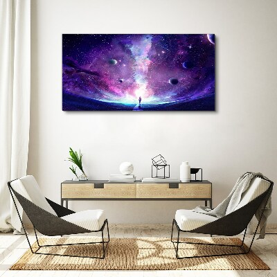 Foto auf leinwand Eine Weltraumreise durch die Galaxie