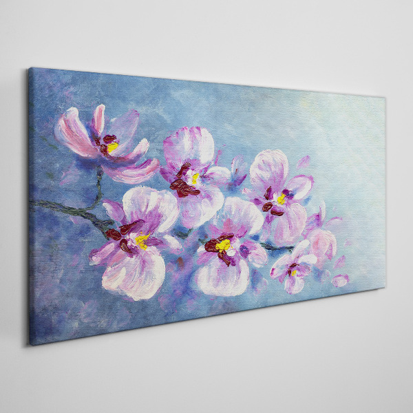Bild auf leinwand Orchideen in Pastelltönen