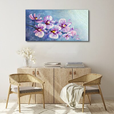 Bild auf leinwand Orchideen in Pastelltönen