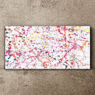 Wandbild Farbige Flecken auf weißem Hintergrund