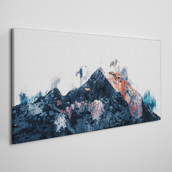Foto auf leinwand Bergpanorama in abstrakter Form