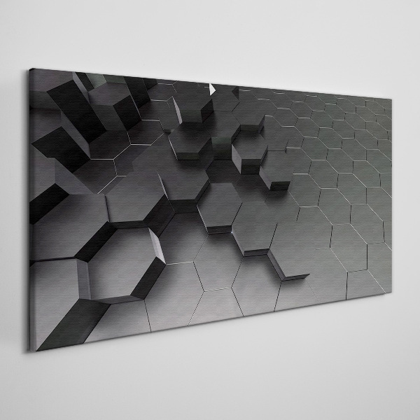 Foto auf leinwand Geometrische Strukturen in Grautönen