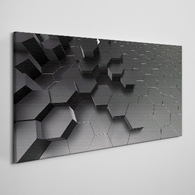 Foto auf leinwand Geometrische Strukturen in Grautönen