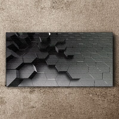 Foto auf leinwand Geometrische Strukturen in Grautönen