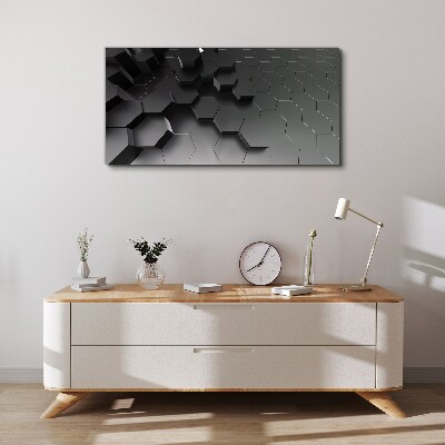 Foto auf leinwand Geometrische Strukturen in Grautönen