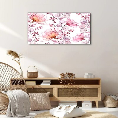 Foto auf leinwand Blumentanz in Pastelltönen