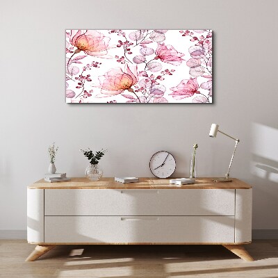 Foto auf leinwand Blumentanz in Pastelltönen