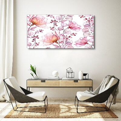 Foto auf leinwand Blumentanz in Pastelltönen