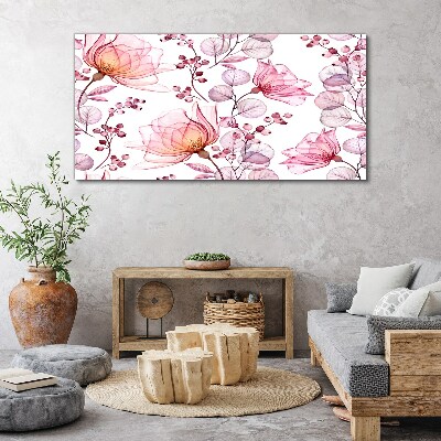 Foto auf leinwand Blumentanz in Pastelltönen
