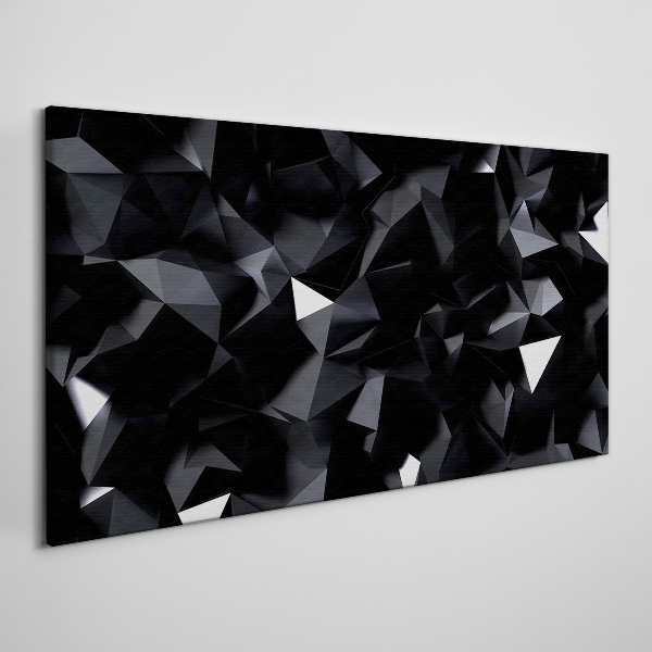 Foto auf leinwand Schwarzes geometrisches Mosaik