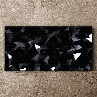 Foto auf leinwand Schwarzes geometrisches Mosaik