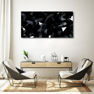 Foto auf leinwand Schwarzes geometrisches Mosaik