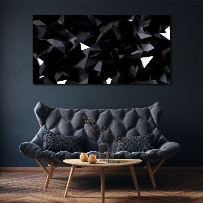 Foto auf leinwand Schwarzes geometrisches Mosaik