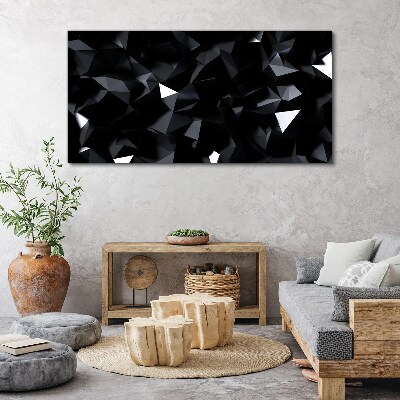 Foto auf leinwand Schwarzes geometrisches Mosaik