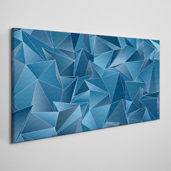Foto auf leinwand Geometrie blauer Körper