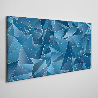 Foto auf leinwand Geometrie blauer Körper