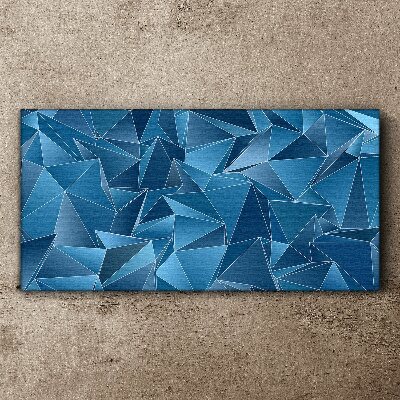 Foto auf leinwand Geometrie blauer Körper