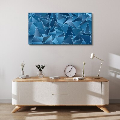 Foto auf leinwand Geometrie blauer Körper