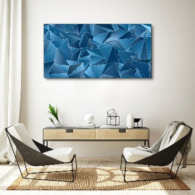 Foto auf leinwand Geometrie blauer Körper