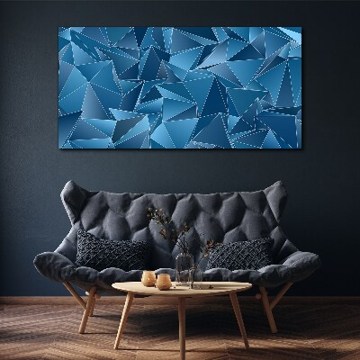 Foto auf leinwand Geometrie blauer Körper