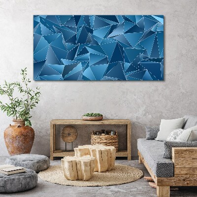 Foto auf leinwand Geometrie blauer Körper