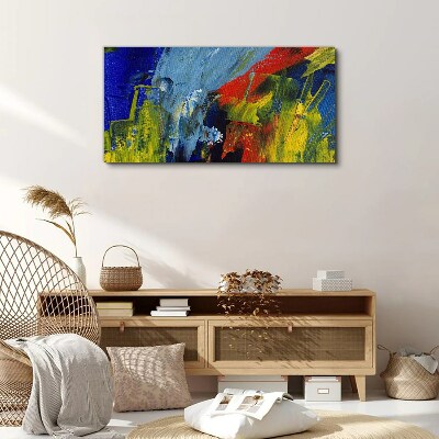 Foto auf leinwand Dynamische Farben in einer abstrakten Landschaft