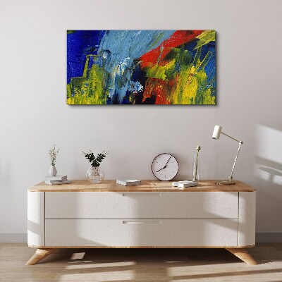 Foto auf leinwand Dynamische Farben in einer abstrakten Landschaft