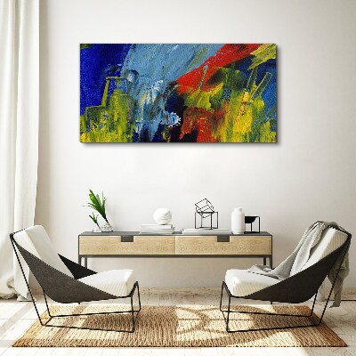 Foto auf leinwand Dynamische Farben in einer abstrakten Landschaft