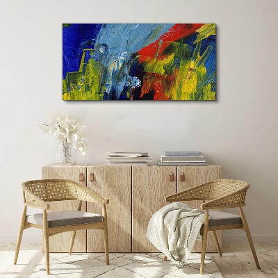 Foto auf leinwand Dynamische Farben in einer abstrakten Landschaft
